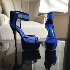 Royal blue heels